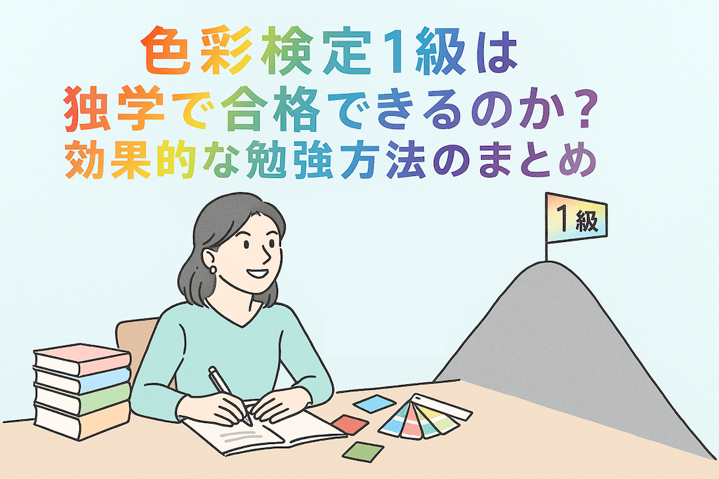 色彩検定１級は独学で合格できる？勉強方法を解説